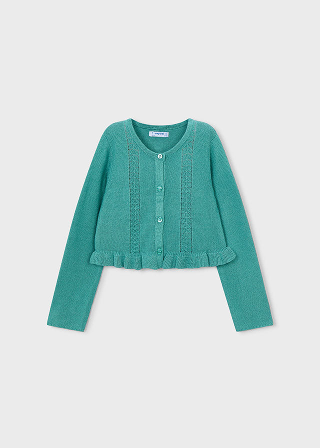 Casaco tricot estruturado - mayoral - Mini Menina - SS26-3383