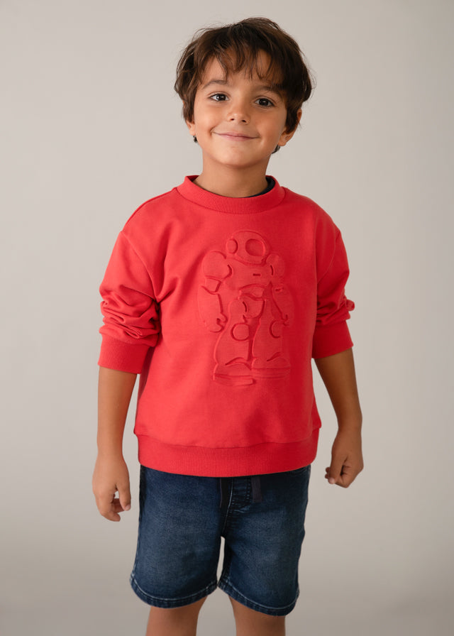 Sweat sem carapuço - mayoral - Mini Menino - SS26-3434
