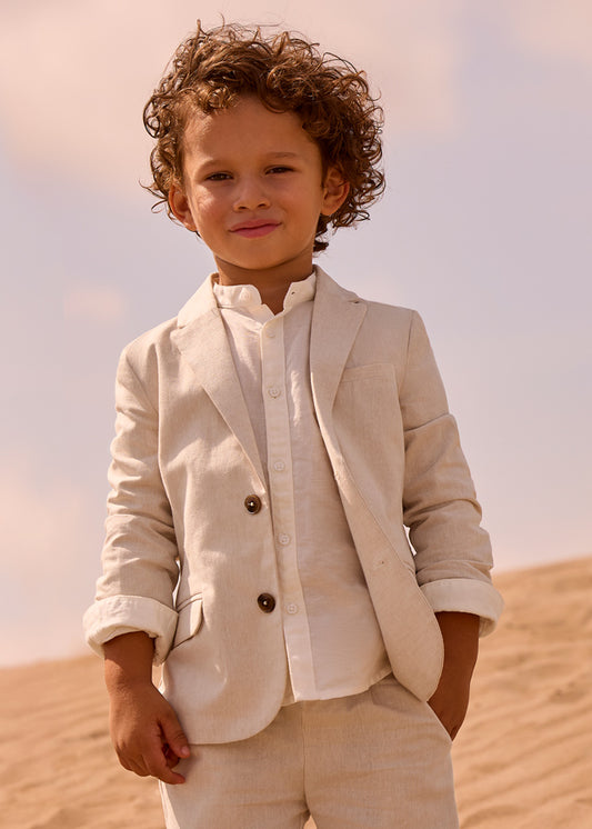 Jaqueta linho suiting - mayoral - Mini Menino - SS26-3437