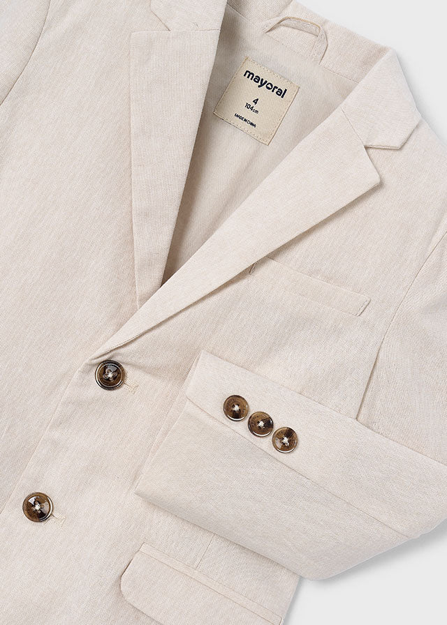 Jaqueta linho suiting - mayoral - Mini Menino - SS26-3437