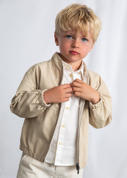Blusão reversível linho - mayoral - Mini Menino - SS26-3444