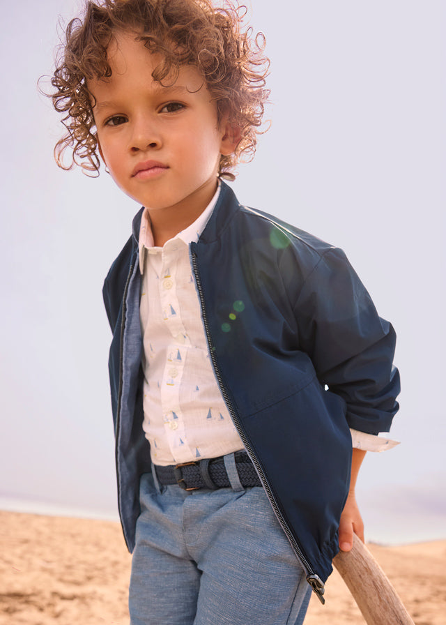 Blusão reversível linho - mayoral - Mini Menino - SS26-3444