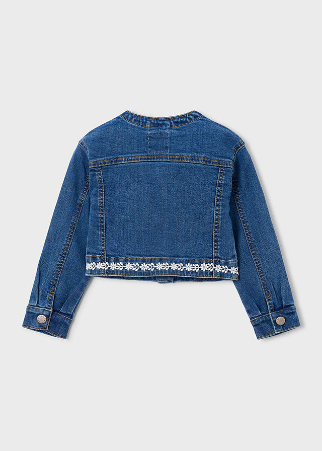 Blusão denim guipur - mayoral - Mini Menina - SS26-3453