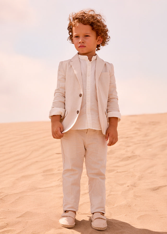 Calça linho suiting - mayoral - Mini Menino - SS26-3574