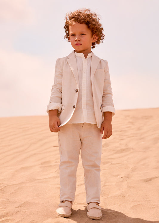 Calça linho suiting - mayoral - Mini Menino - SS26-3574