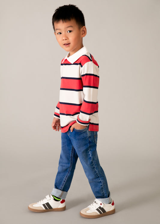 Calça soft denim jogger - mayoral - Mini Menino - SS26-3579