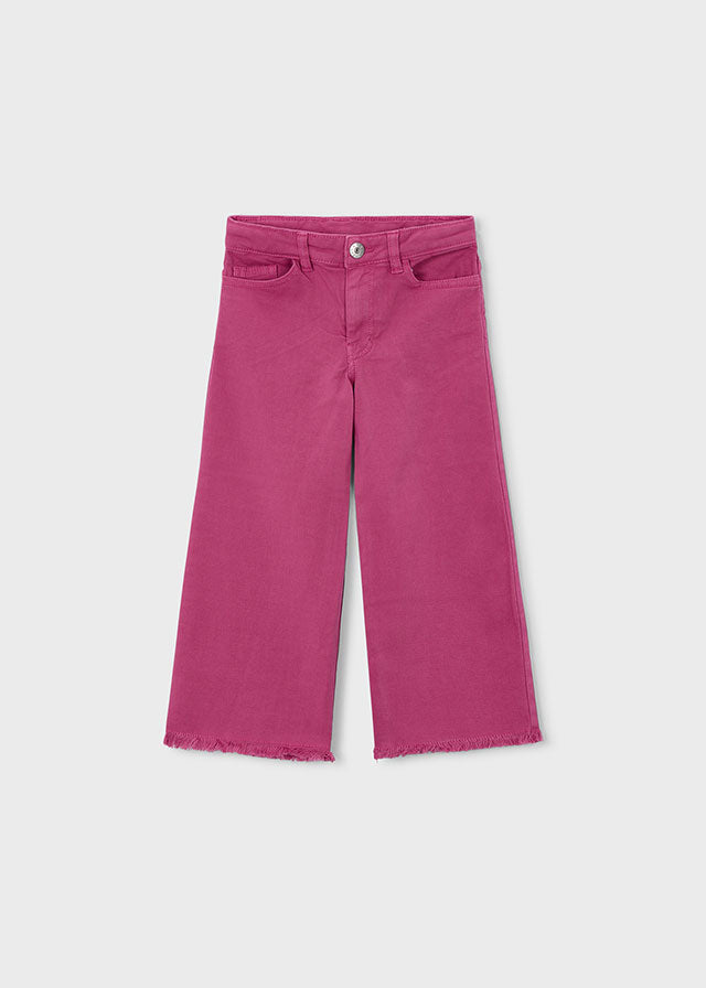 Calça sarja c/ pernas largas - mayoral - Mini Menina - SS26-3588