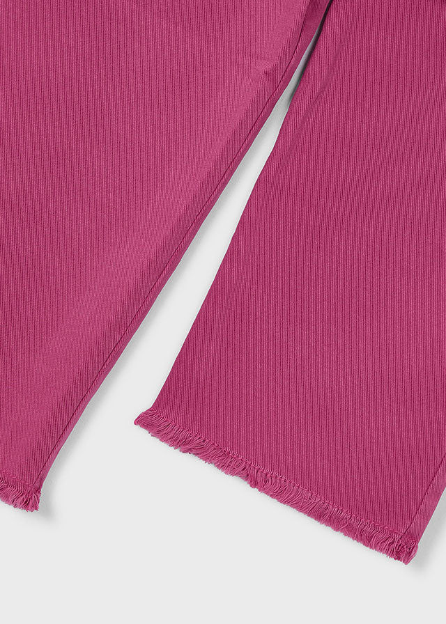 Calça sarja c/ pernas largas - mayoral - Mini Menina - SS26-3588