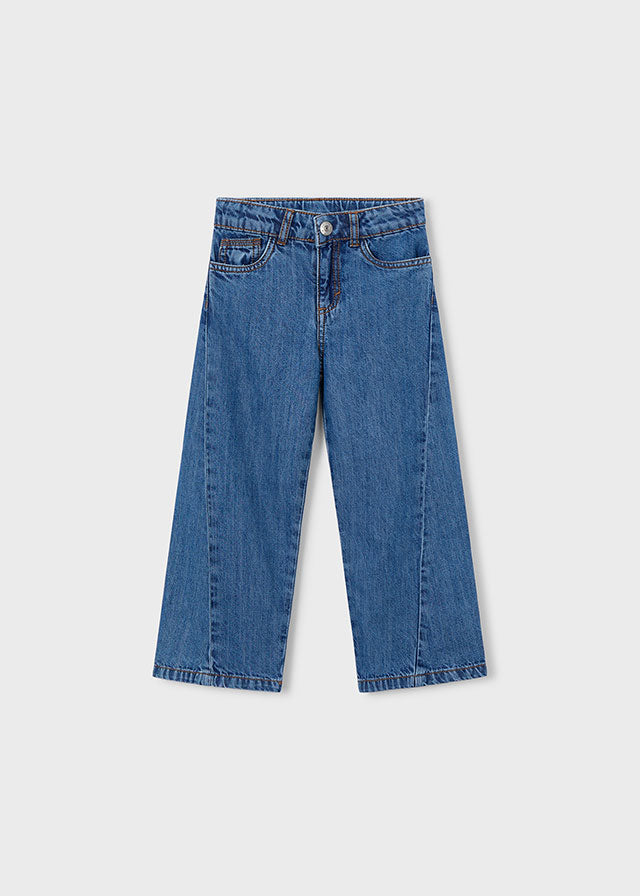 Calça denim fluida - mayoral - Mini Menina - SS26-3590
