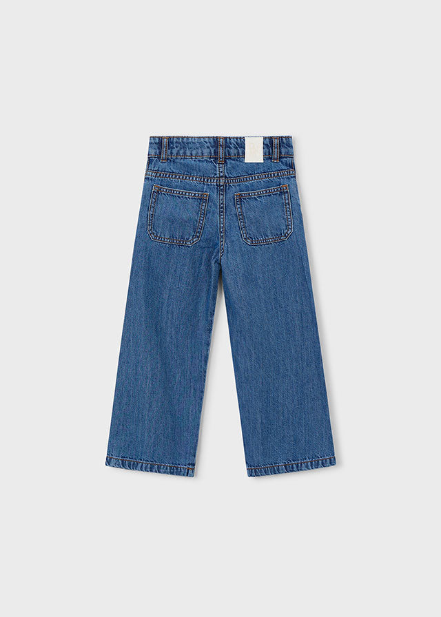 Calça denim fluida - mayoral - Mini Menina - SS26-3590