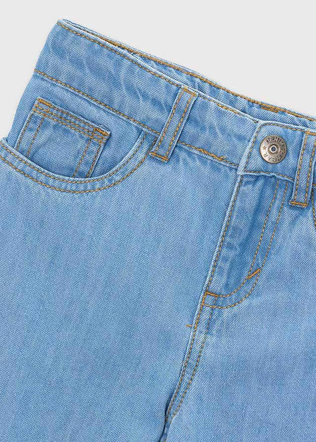 Calça denim fluida - mayoral - Mini Menina - SS26-3590
