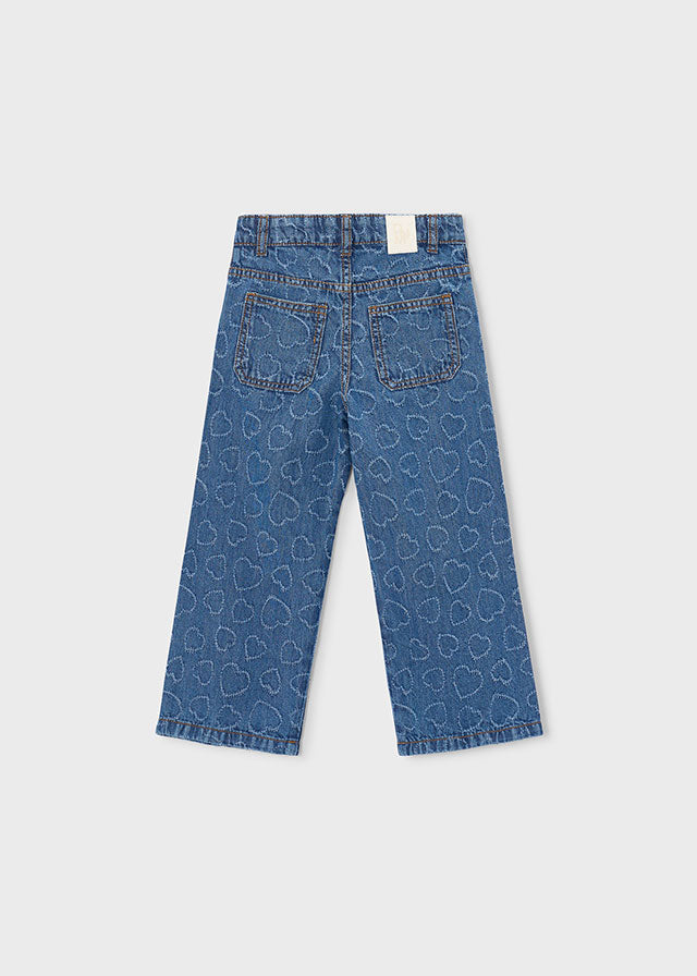 Calça denim fluida - mayoral - Mini Menina - SS26-3590