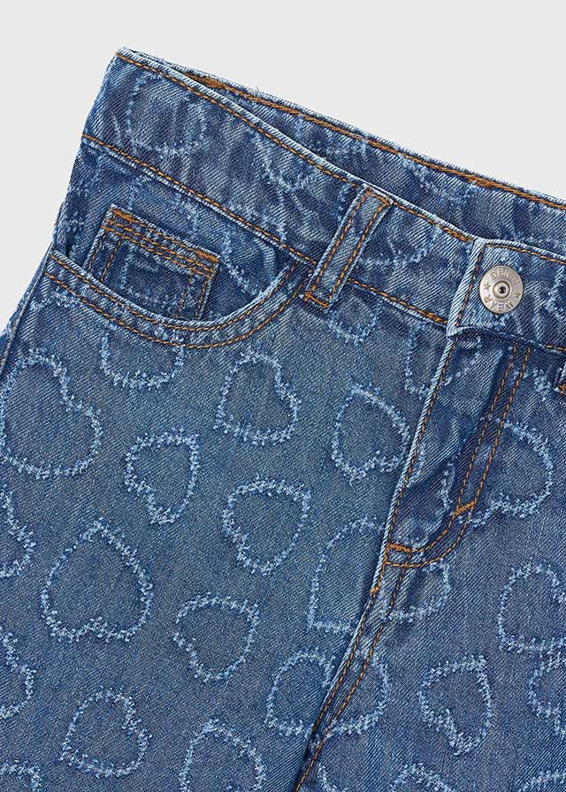 Calça denim fluida - mayoral - Mini Menina - SS26-3590