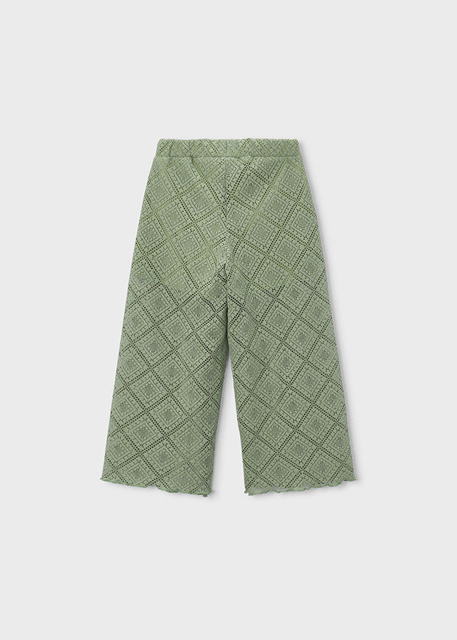 Calças largas de crochê - mayoral - Mini Menina - SS26-3591