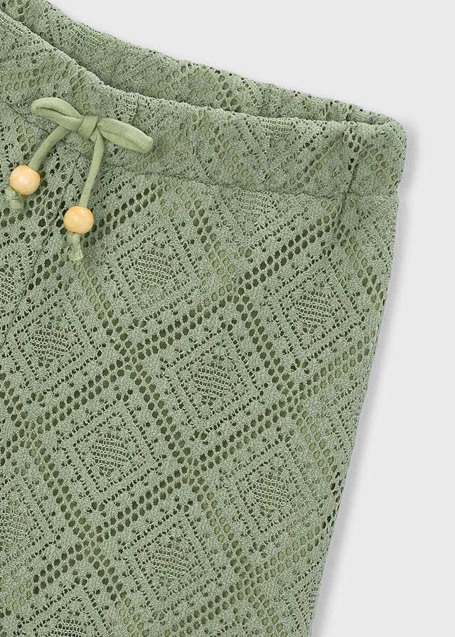 Calças largas de crochê - mayoral - Mini Menina - SS26-3591
