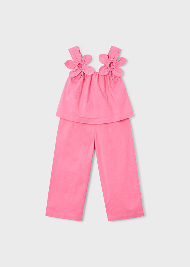 Conj. calças comp c/ apliques - mayoral - Mini Menina - SS26-3596