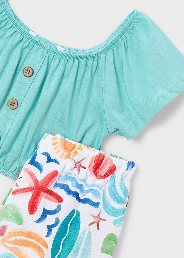 Conj. calça estampada - mayoral - Mini Menina - SS26-3597