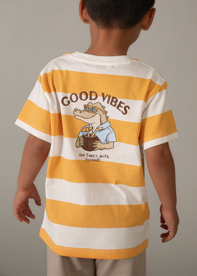 Conj. calção "good vibes" - mayoral - Mini Menino - SS26-3602