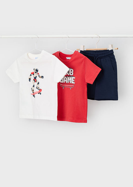 Conj. calção/t-shirt robot - mayoral - Mini Menino - SS26-3604