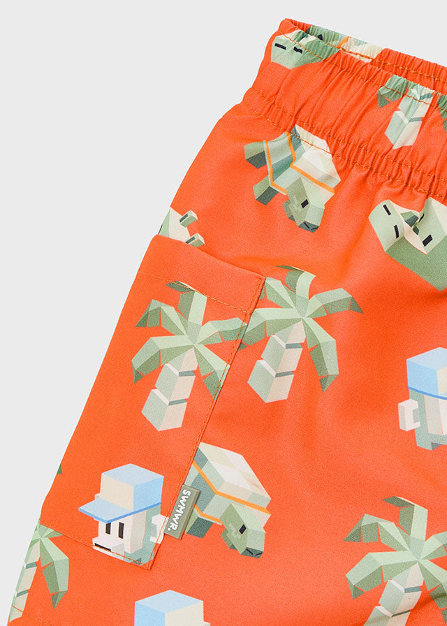 Bermuda de banho estampada - mayoral - Mini Menino - SS26-3612