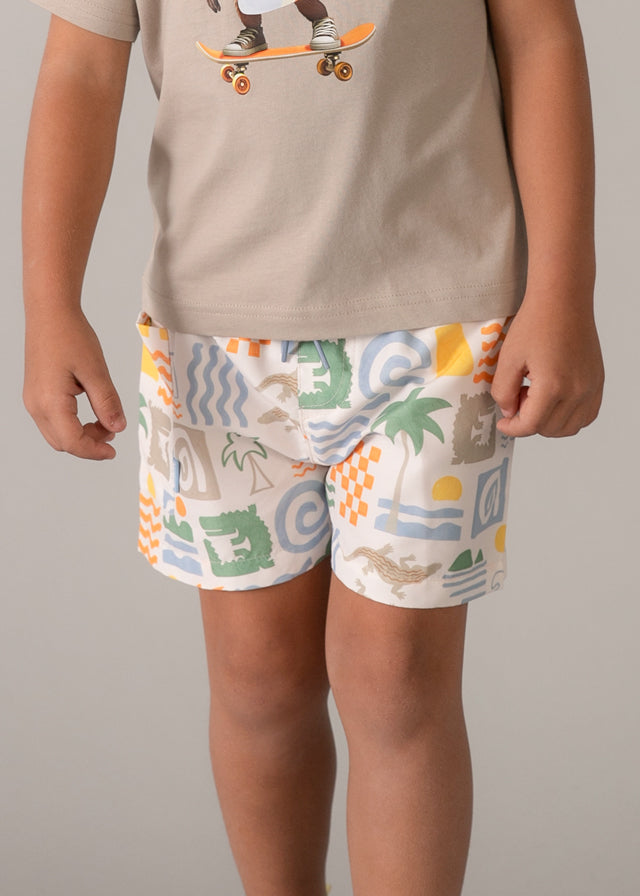 Bermuda de banho estampada - mayoral - Mini Menino - SS26-3612