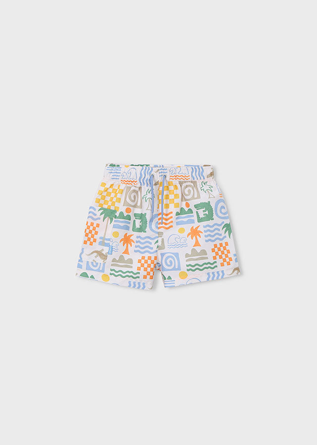Bermuda de banho estampada - mayoral - Mini Menino - SS26-3612