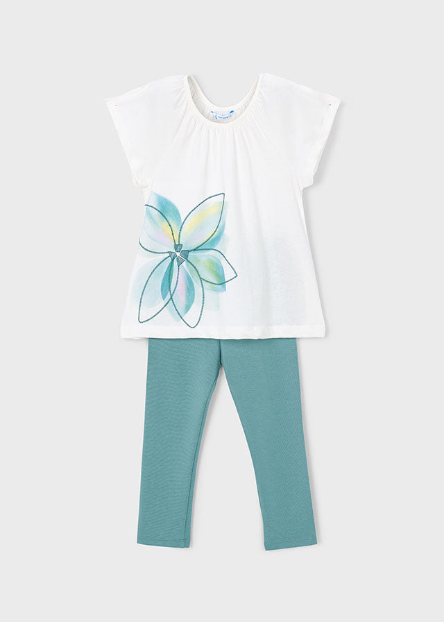 Conj. leggings ponto roma - mayoral - Mini Menina - SS26-3723
