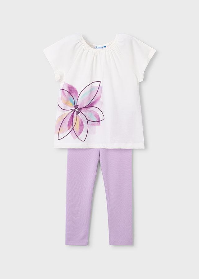 Conj. leggings ponto roma - mayoral - Mini Menina - SS26-3723