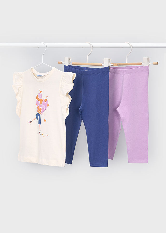 Conj. leggings 2 calças - mayoral - Mini Menina - SS26-3729