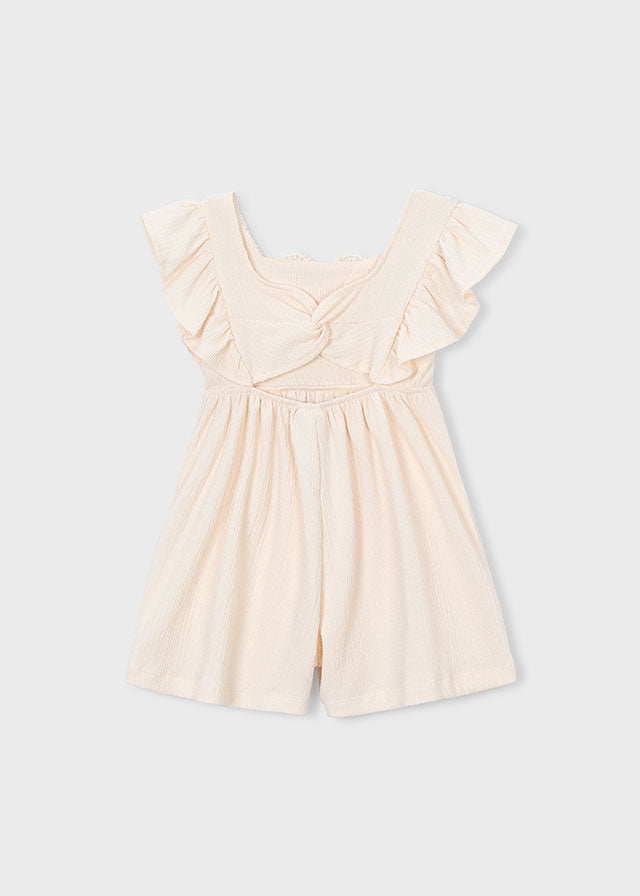 Macacão curto crochet - mayoral - Mini Menina - SS26-3888