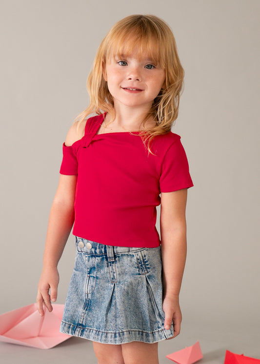 Saia jeans fluida - mayoral - Mini Menina - SS26-3905