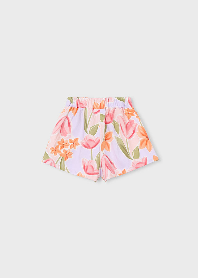 Saia calça estampada - mayoral - Mini Menina - SS26-3906