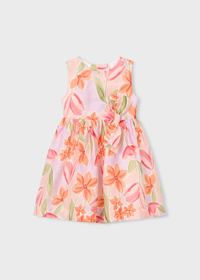 Vestido estampado - mayoral - Mini Menina - SS26-3913