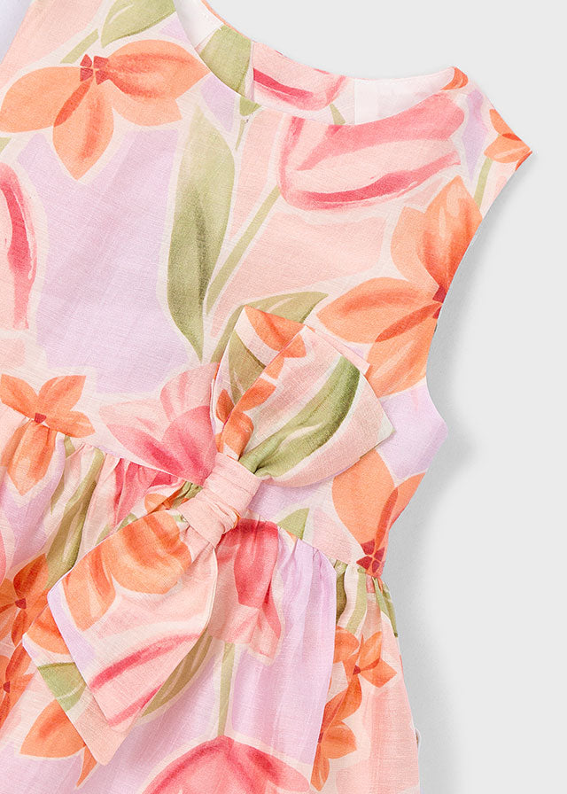 Vestido estampado - mayoral - Mini Menina - SS26-3913