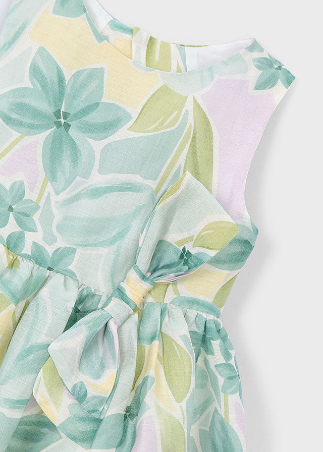 Vestido estampado - mayoral - Mini Menina - SS26-3913