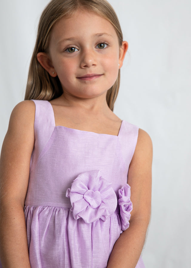 Vestido linho - mayoral - Mini Menina - SS26-3916