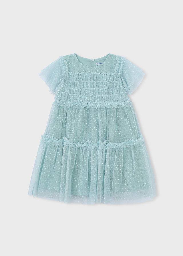Vestido tule plumeti - mayoral - Mini Menina - SS26-3917