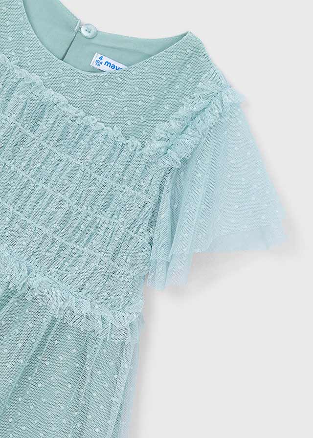 Vestido tule plumeti - mayoral - Mini Menina - SS26-3917