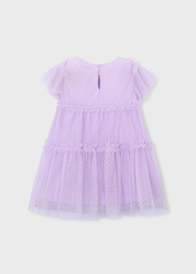 Vestido tule plumeti - mayoral - Mini Menina - SS26-3917