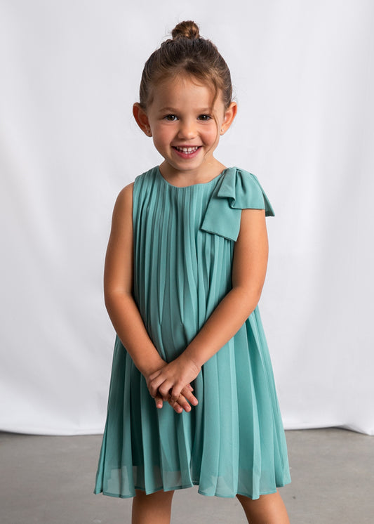 Vestido plissado - mayoral - Mini Menina - SS26-3920