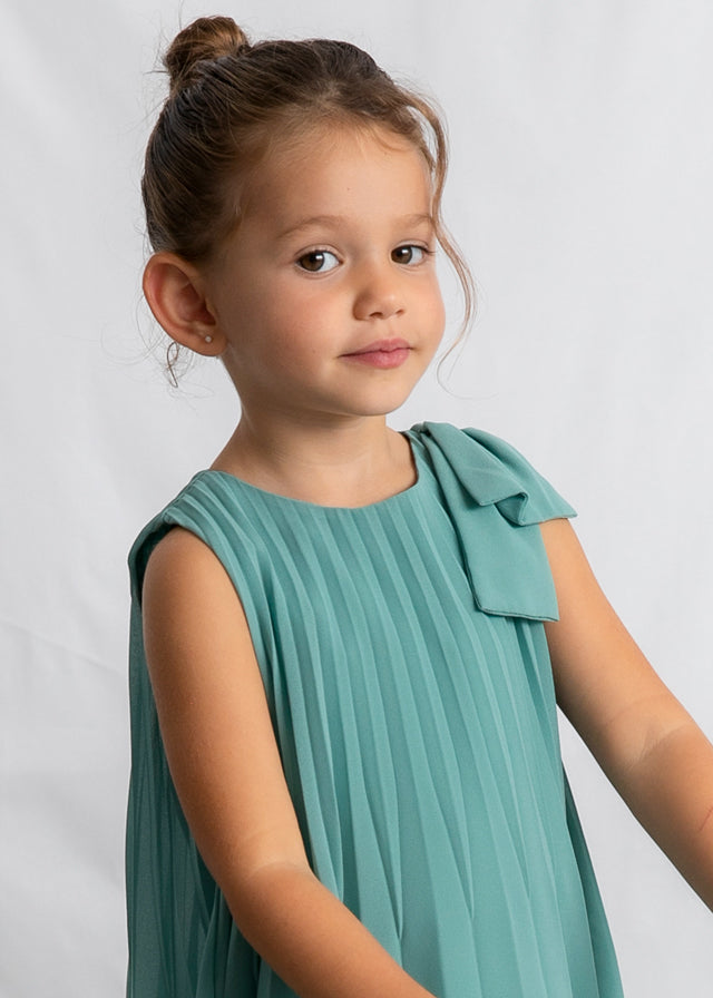 Vestido plissado - mayoral - Mini Menina - SS26-3920
