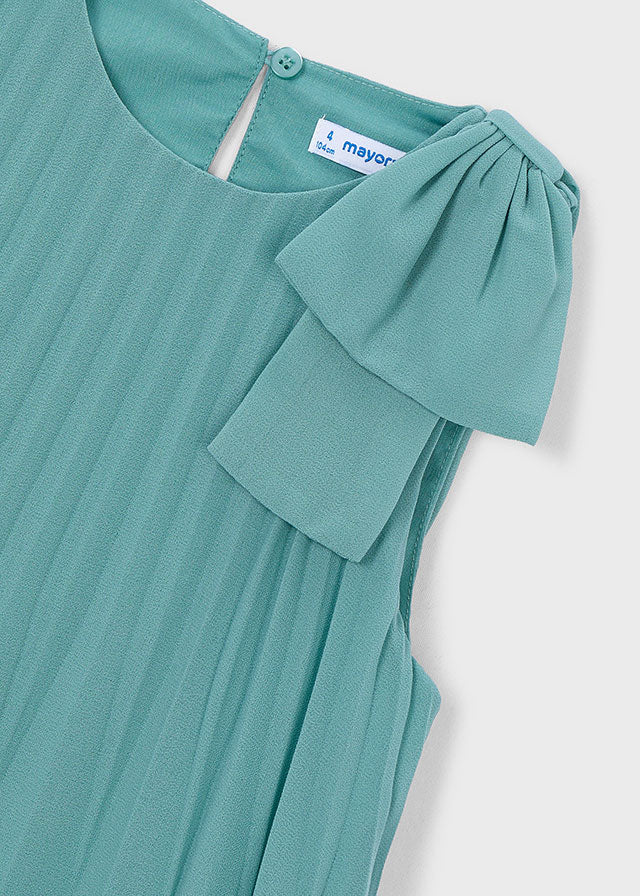 Vestido plissado - mayoral - Mini Menina - SS26-3920