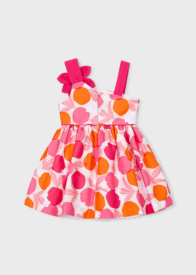 Vestido florido assimétrico - mayoral - Mini Menina - SS26-3924