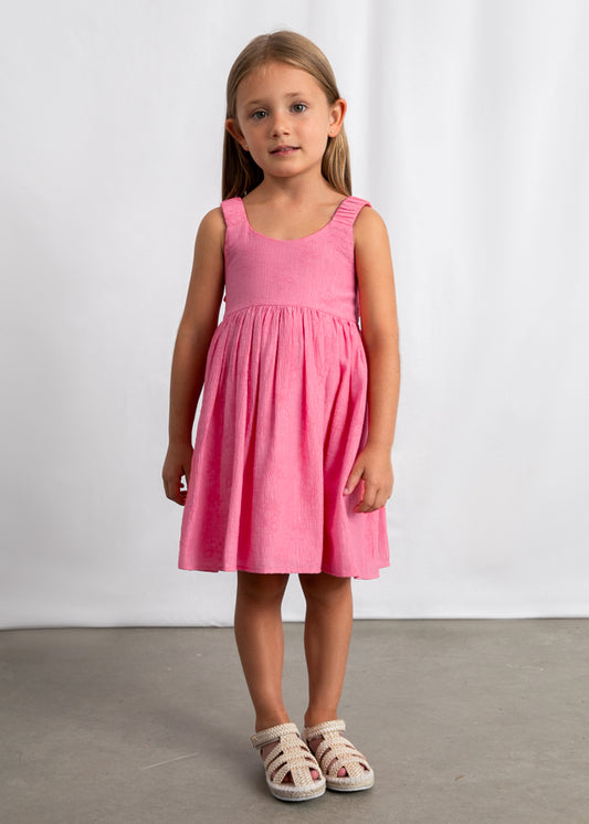 Vestido jacquard flores - mayoral - Mini Menina - SS26-3925
