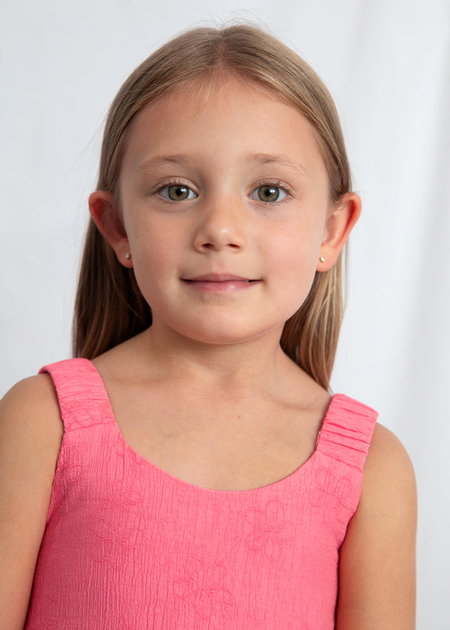 Vestido jacquard flores - mayoral - Mini Menina - SS26-3925