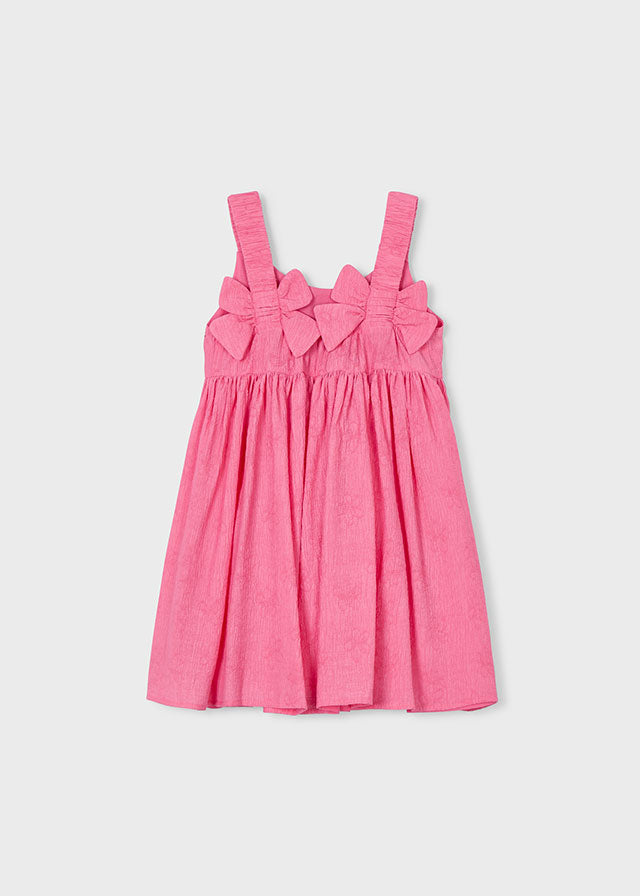 Vestido jacquard flores - mayoral - Mini Menina - SS26-3925