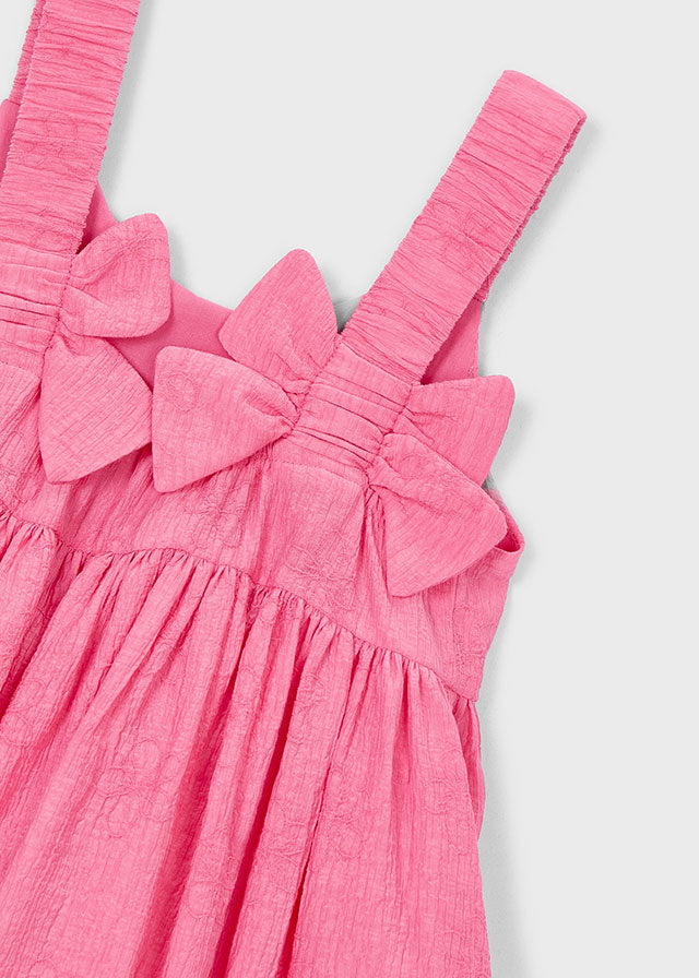 Vestido jacquard flores - mayoral - Mini Menina - SS26-3925