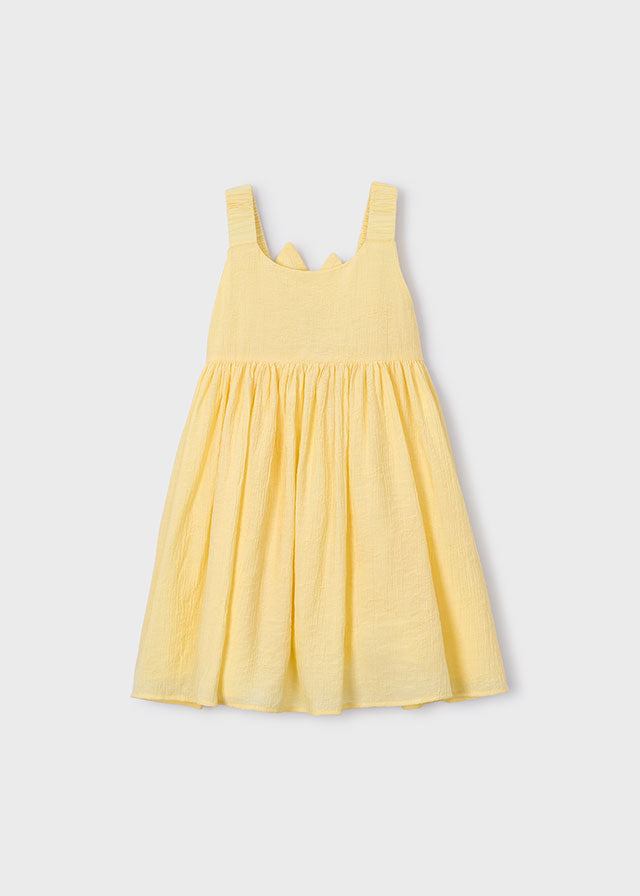Vestido jacquard flores - mayoral - Mini Menina - SS26-3925