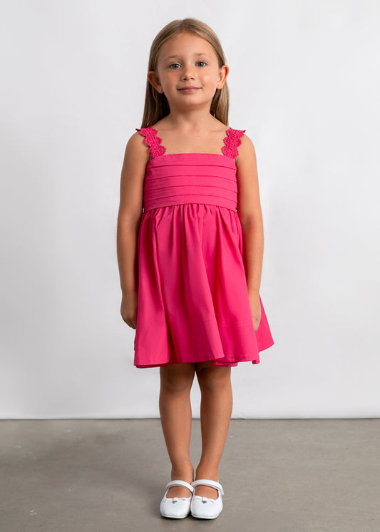Vestido saten - mayoral - Mini Menina - SS26-3926