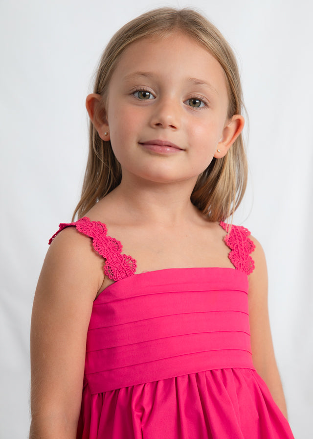 Vestido saten - mayoral - Mini Menina - SS26-3926